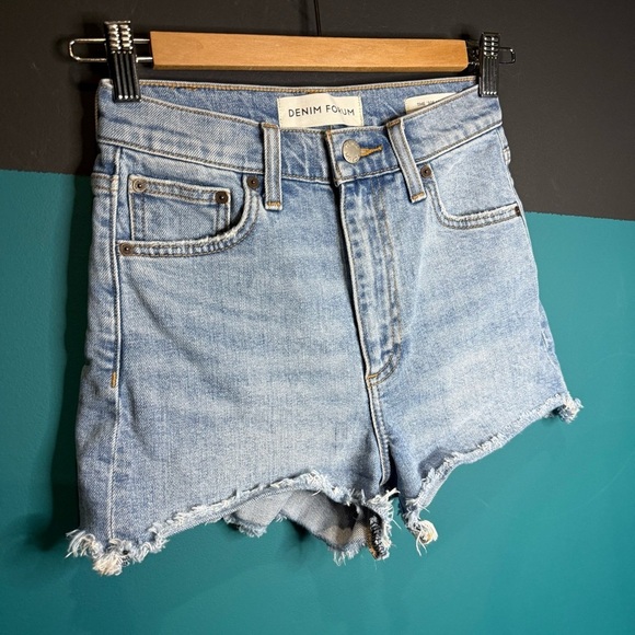 Denim Forum Blue High-Waisted the 50’s Arlo Shorts - Picture 5 of 11